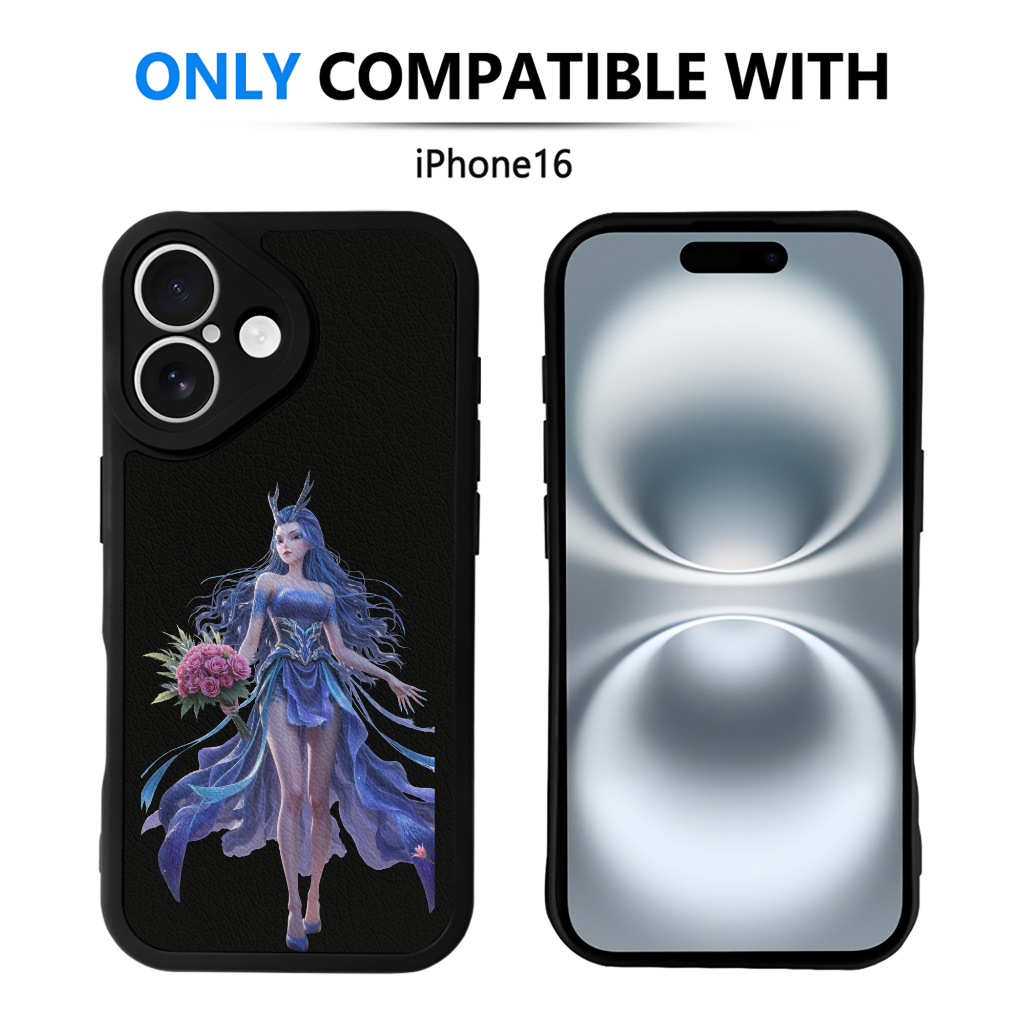 （画像用） Ne Zha 2 ナタ 魔童の大暴れ 【iPhone 16シリーズ対応】シリコンスマホケース（レザー調） 材質：シリコン